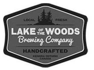 LOCAL FRESH LAKE OF THE WOODS BREWING COMPANY HANDCRAFTED KENORA ONTARIO CANADA logo