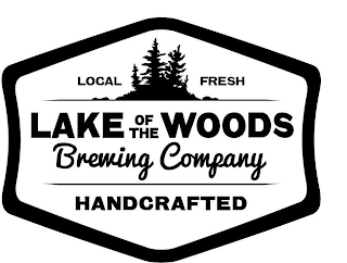 LOCAL FRESH LAKE OF THE WOODS BREWING COMPANY HANDCRAFTED logo