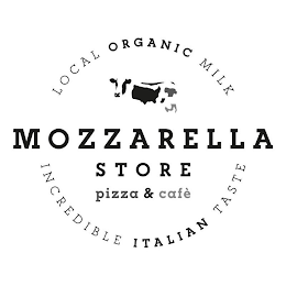 LOCAL ORGANIC MILK MOZZARELLA STORE PIZZA & CAFE INCREDIBLE ITALIAN TASTE logo