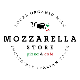 LOCAL ORGANIC MILK MOZZARELLA STORE PIZZA & CAFÉ INCREDIBLE ITALIAN TASTE logo