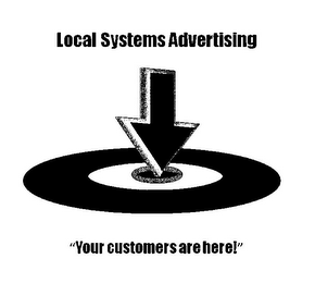 LOCAL SYSTEMS ADVERTISING "YOUR CUSTOMERS ARE HERE!" logo