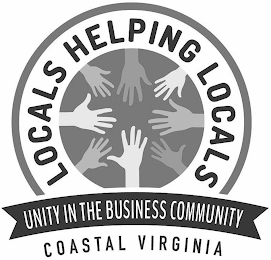 LOCALS HELPING LOCALS UNITY IN THE BUSINESS COMMUNITY COASTAL VIRGINIA logo