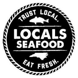 LOCALS SEAFOOD TRUST LOCAL EAT FRESH logo
