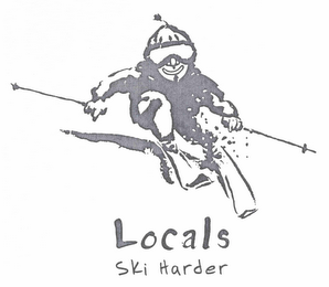 LOCALS SKI HARDER logo