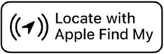 LOCATE WITH APPLE FIND MY logo