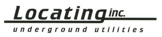 LOCATING INC. UNDERGROUND UTILITIES logo