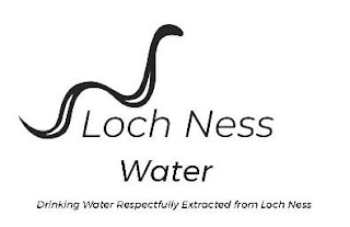 LOCH NESS WATER DRINKING WATER RESPECTFULLY EXTRACTED FROM LOCH NESS logo