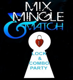 LOCK & COMBO PARTY MIX MINGLE MATCH logo