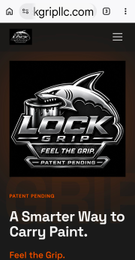 LOCK GRIP FEEL THE GRIP. logo