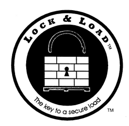 LOCK & LOAD THE KEY TO A SECURE LOAD logo