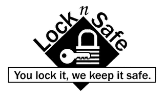 LOCK N SAFE YOU LOCK IT, WE KEEP ITSAFE. logo