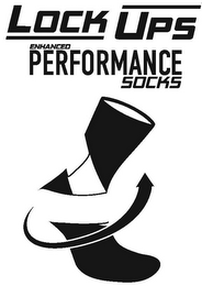 LOCK UPS ENHANCED PERFORMANCE SOCKS logo