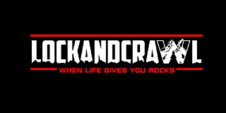 LOCKANDCRAWL WHEN LIFE GIVES YOU ROCKS logo