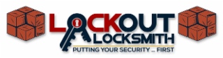 LOCKOUT LOCKSMITH PUTTING YOUR SECURITY ... FIRST logo