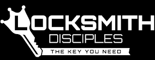 LOCKSMITH DISCIPLES THE KEY YOU NEED logo