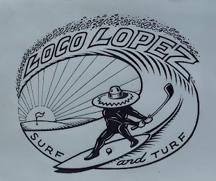 LOCO LOPEZ E.D. SURF AND TURF logo