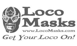 LOCO MASKS GET YOUR LOCO ON! WWW.LOCOMASKS.COM logo