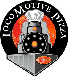 LOCOMOTIVE PIZZA G GOLDSTONE logo