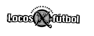 LOCOS DEPORTE & COMIDA EL FUTBOL logo