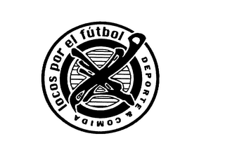 LOCOS POR EL FUTBOL DEPORTE & COMIDA logo