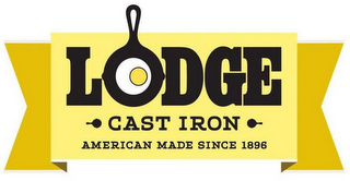 LODGE CAST IRON AMERICAN MADE SINCE 1896 logo