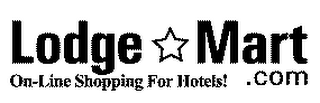 LODGE MART ON-LINE SHOPPING FOR HOTELS!.COM logo