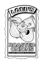 LOEB'S ROASTED ONIONS & DESIGN logo