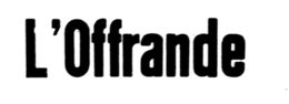 L'OFFRANDE logo