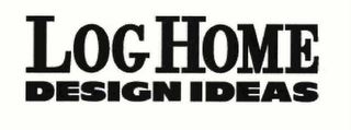 LOG HOME DESIGN IDEAS logo
