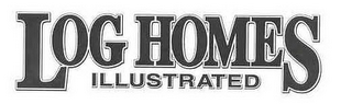 LOG HOMES ILLUSTRATED logo