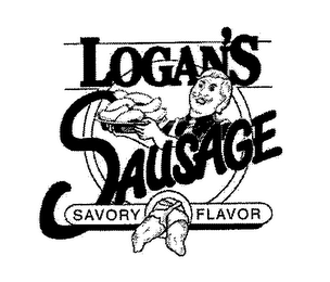 LOGAN'S SAUSAGE SAVORY FLAVOR logo
