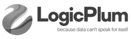 LOGICPLUM BECAUSE DATA CAN'T SPEAK FOR ITSELF logo