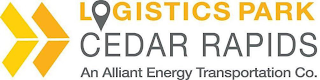 LOGISTICS PARK CEDAR RAPIDS AN ALLIANT ENERGY TRANSPORTATION CO. logo