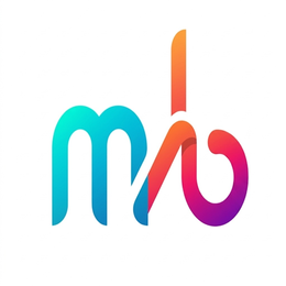 LOGO MARK DESCRIPTIONVISUAL COMPONENTS:THE MARK CONSISTS OF A STYLIZED, LOWERCASE LITERAL ELEMENT APPEARING TO REPRESENT THE LETTERS "M" AND "B" (OR A COMBINATION OF "M", "H", AND "B") RENDERED IN A FLUID, CONTINUOUS-LINE DESIGN.THE "M" ELEMENT: POSITIONED ON THE LEFT, FEATURING TWO ROUNDED ARCHES WITH A MODERN, SANS-SERIF AESTHETIC.THE "H/B" ELEMENT: INTEGRATED INTO THE RIGHT SIDE, CHARACTERIZED BY A TALL VERTICAL STEM THAT TRANSITIONS INTO A CIRCULAR LOOP AT THE BASE.THE INTERCONNECTION: THE CHARACTERS ARE JOINED BY A DIAGONAL OVERLAPPING STROKE, CREATING A SENSE OF MOVEMENT AND CONNECTIVITY.COLOR DESCRIPTION:THE MARK UTILIZES A VIBRANT MULTI-COLOR GRADIENT TRANSITION.THE LEFTMOST PORTION BEGINS WITH A CYAN-TO-TEAL GRADIENT.THE CENTRAL OVERLAPPING STROKES TRANSITION THROUGH BLUE, ORANGE, AND CORAL.THE RIGHTMOST CIRCULAR LOOP FINISHES IN A DEEP MAGENTA-TO-PURPLE GRADIENT. logo