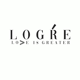 LOGRE LO>E IS GREATER logo