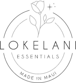 LOKELANI ESSENTIALS MADE IN MAUI logo