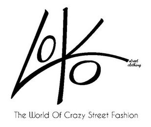 LOKO STREET CLOTHING THE WORLD OF CRAZY STREET FASHION logo