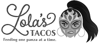LOLA'S TACOS FEEDING ONE PANZA AT A TIME logo