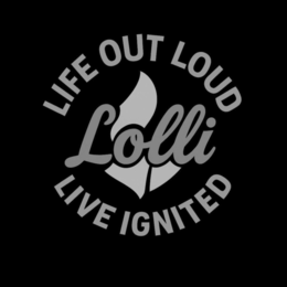 LOLLI LIFE OUT LOUD LIVE IGNITED logo
