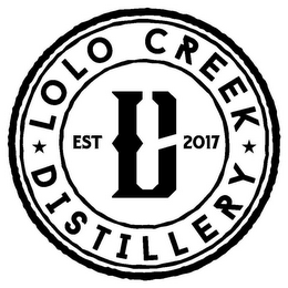 LOLO CREEK DISTILLERY EST 2017 LCD logo