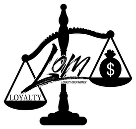 LOM LOYALTY LOYALTY OVER MONEY logo