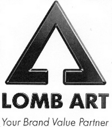 LOMB ART YOUR BRAND VALUE PARTNER logo