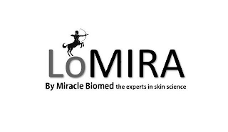 LOMIRA BY MIRACLE BIOMED THE EXPERTS INSKIN SCIENCE logo