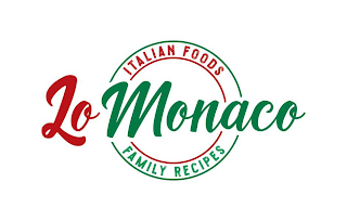 LOMONACO ITALIAN FOODS FAMILY RECIPES logo