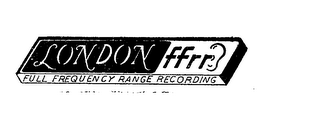 LONDON FFRR FULL FREQUENCY RANGE RECORDING logo