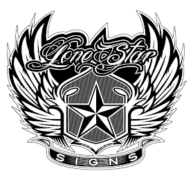 LONE STAR SIGNS  214-505-3611 WWW.LSTARSIGNS.COM logo