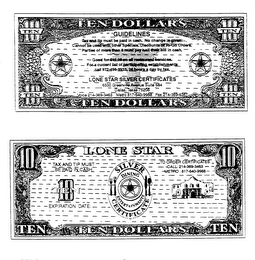 LONE STAR SILVER CERTIFICATE logo