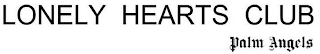 LONELY HEARTS CLUB PALM ANGELS logo