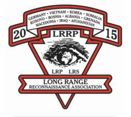 LONG RANGE RECONNAISSANCE ASSOCIATION 2015 GERMANY • VIETNAM • KOREA • SOMALIA • KOSOVO • BOSNIA • ALBANIA • GRENADA • MACEDONIA • IRAQ • AFGHANISTAN LRRP LRP LRS logo
