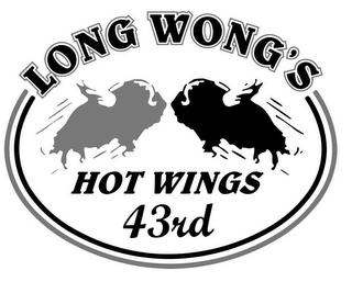 LONG WONG'S HOT WINGS 43RD logo